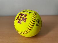 Softball Signed by the Aggie Softball Coaching Staff 202//151